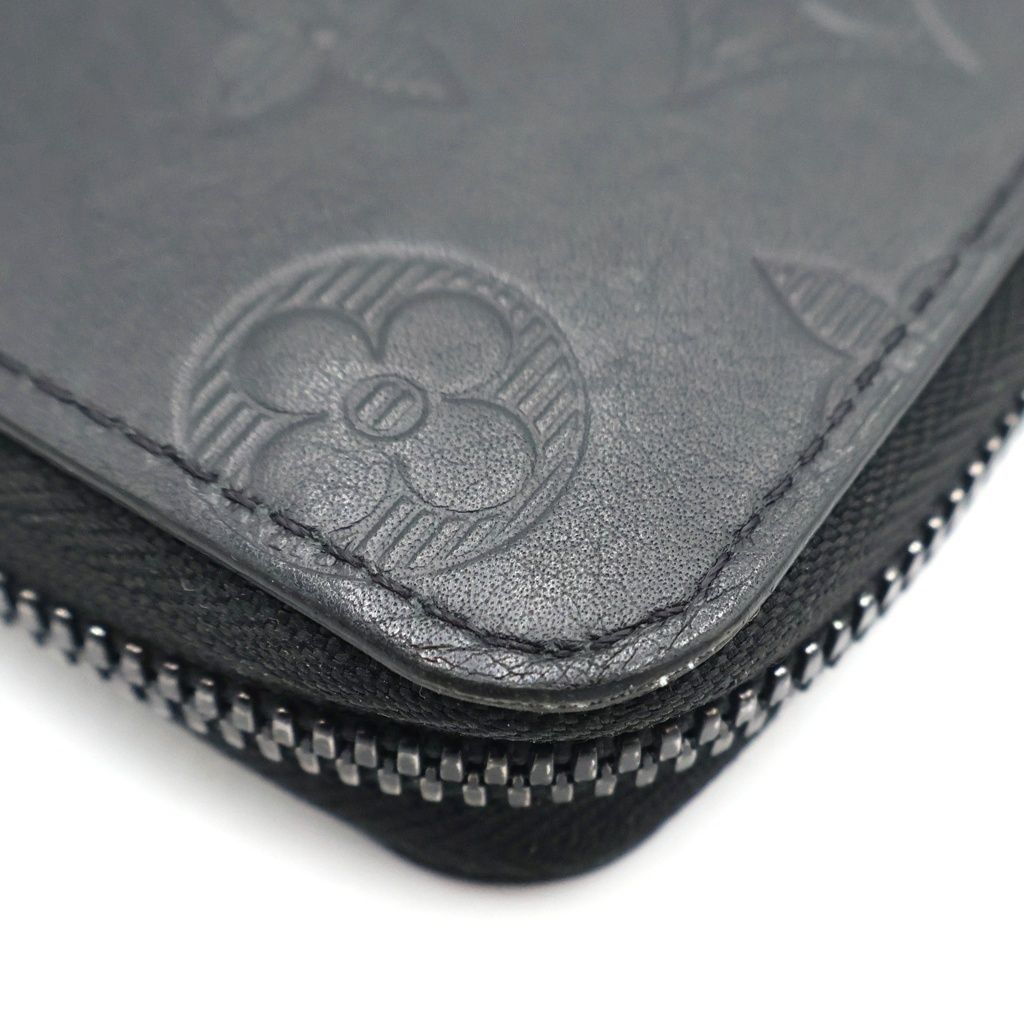 Louis Vuitton Monogram Shadow Vertical Round Zip Wallet — view 4