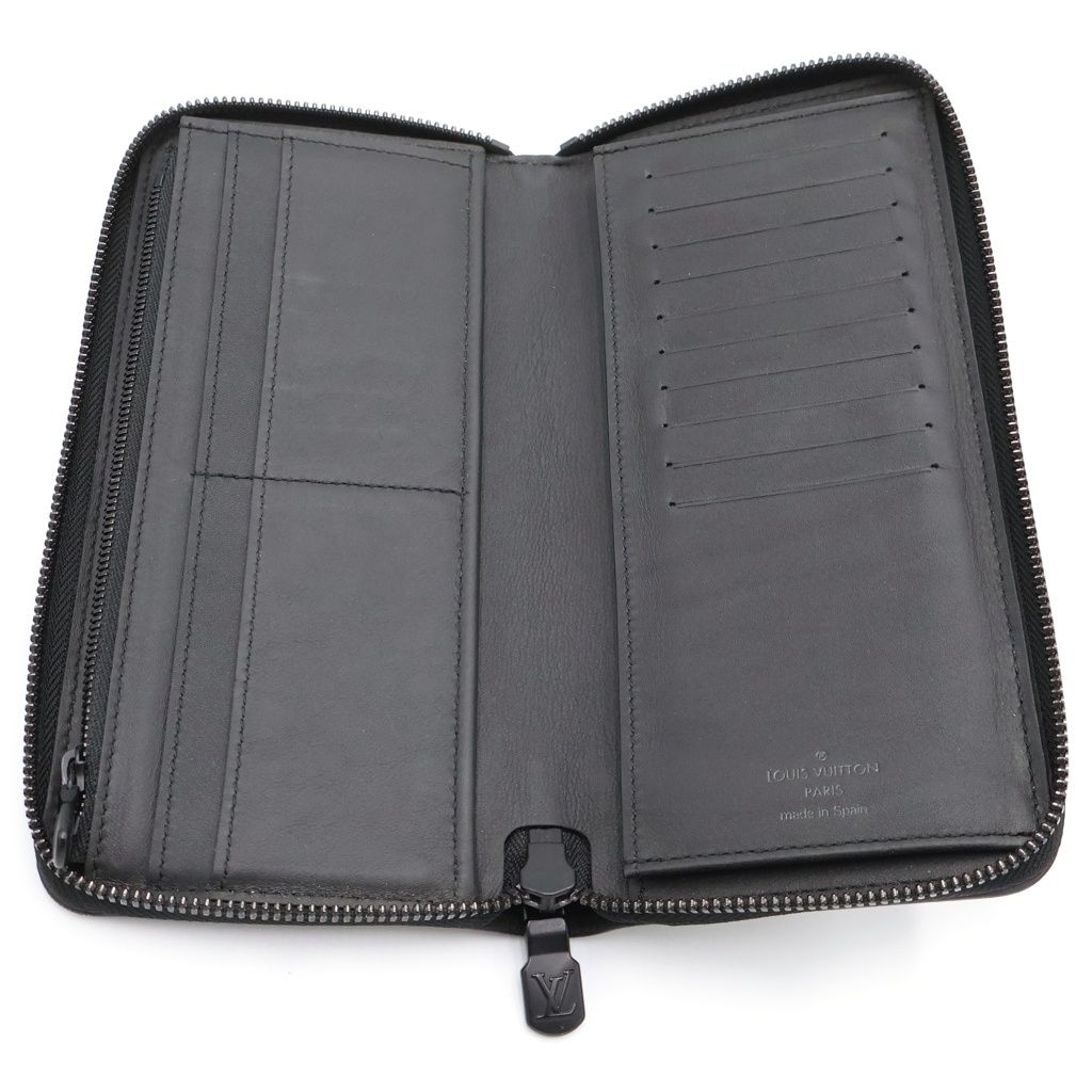 Louis Vuitton Monogram Shadow Vertical Round Zip Wallet — view 5