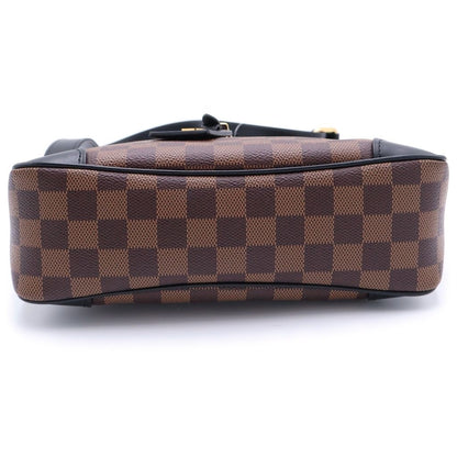 Louis Vuitton Damier Odeon NM PM Leather Shoulder Bag Brown — view 4