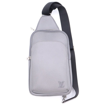 Louis Vuitton Taiga Avenue Leather Body Shoulder Bag Gray