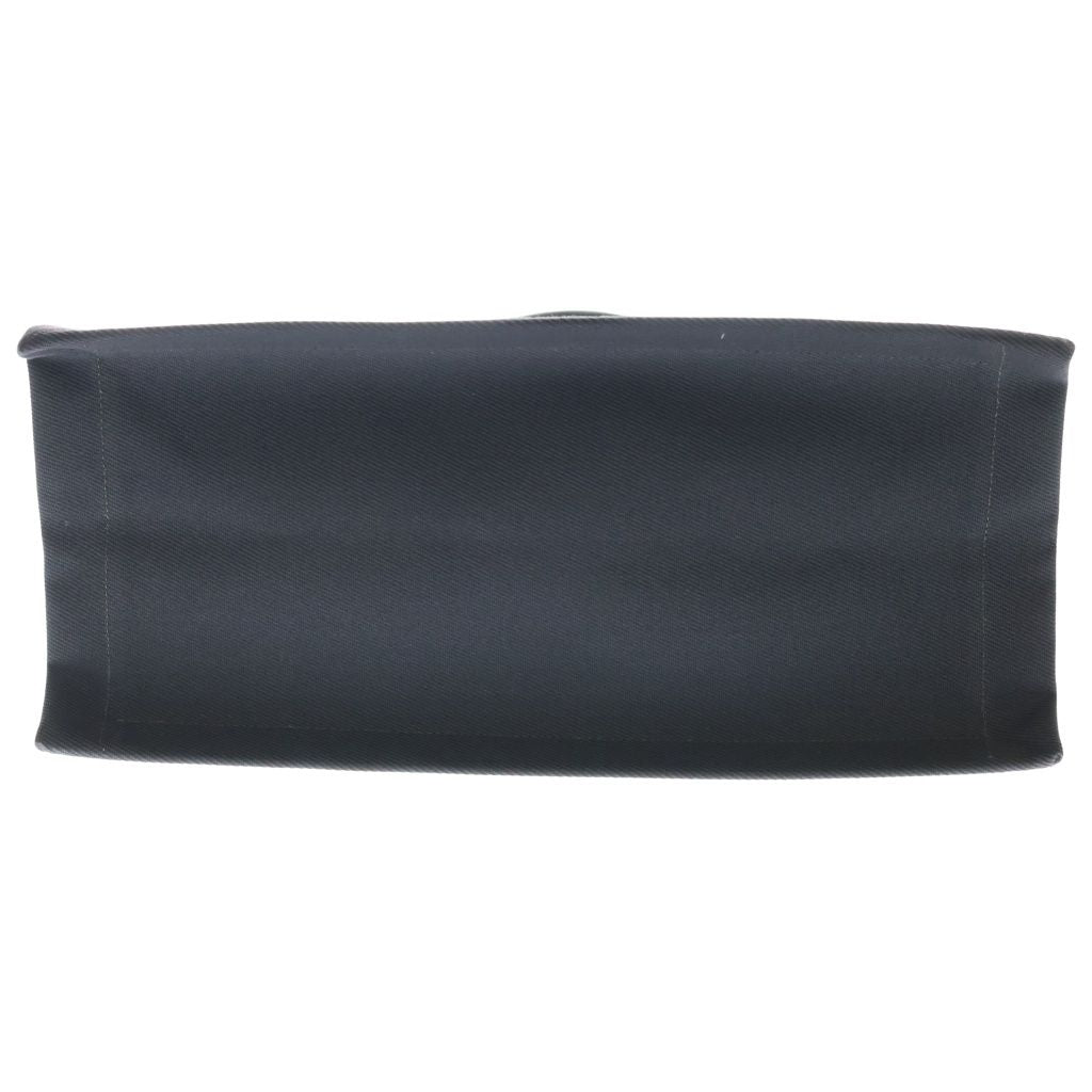 Saint Laurent Paris North South Tote Black Canvas Leather Silver — view 4