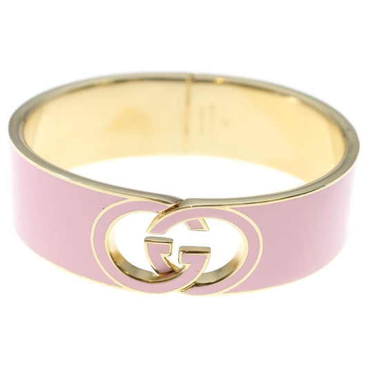 Gucci Interlocking Enamel Bracelet Bangle Pink