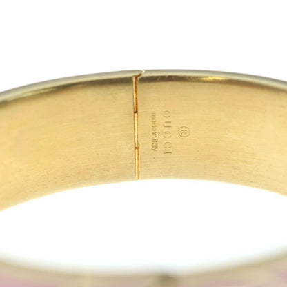 Gucci Interlocking Enamel Bracelet Bangle Pink — view 5