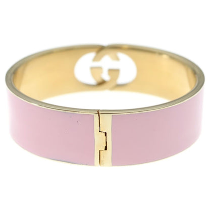 Gucci Interlocking Enamel Bracelet Bangle Pink — view 2