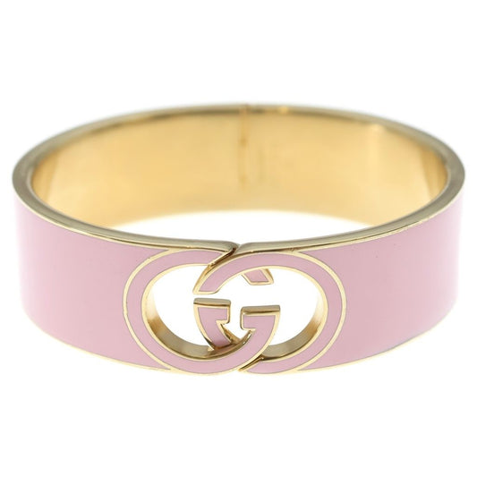 Gucci Interlocking Enamel Bracelet Bangle Pink