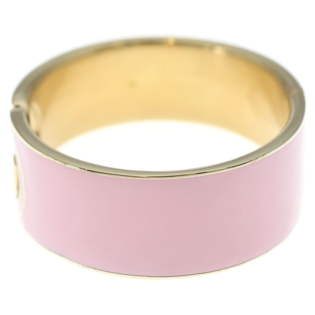 Gucci Interlocking Enamel Bracelet Bangle Pink — view 4
