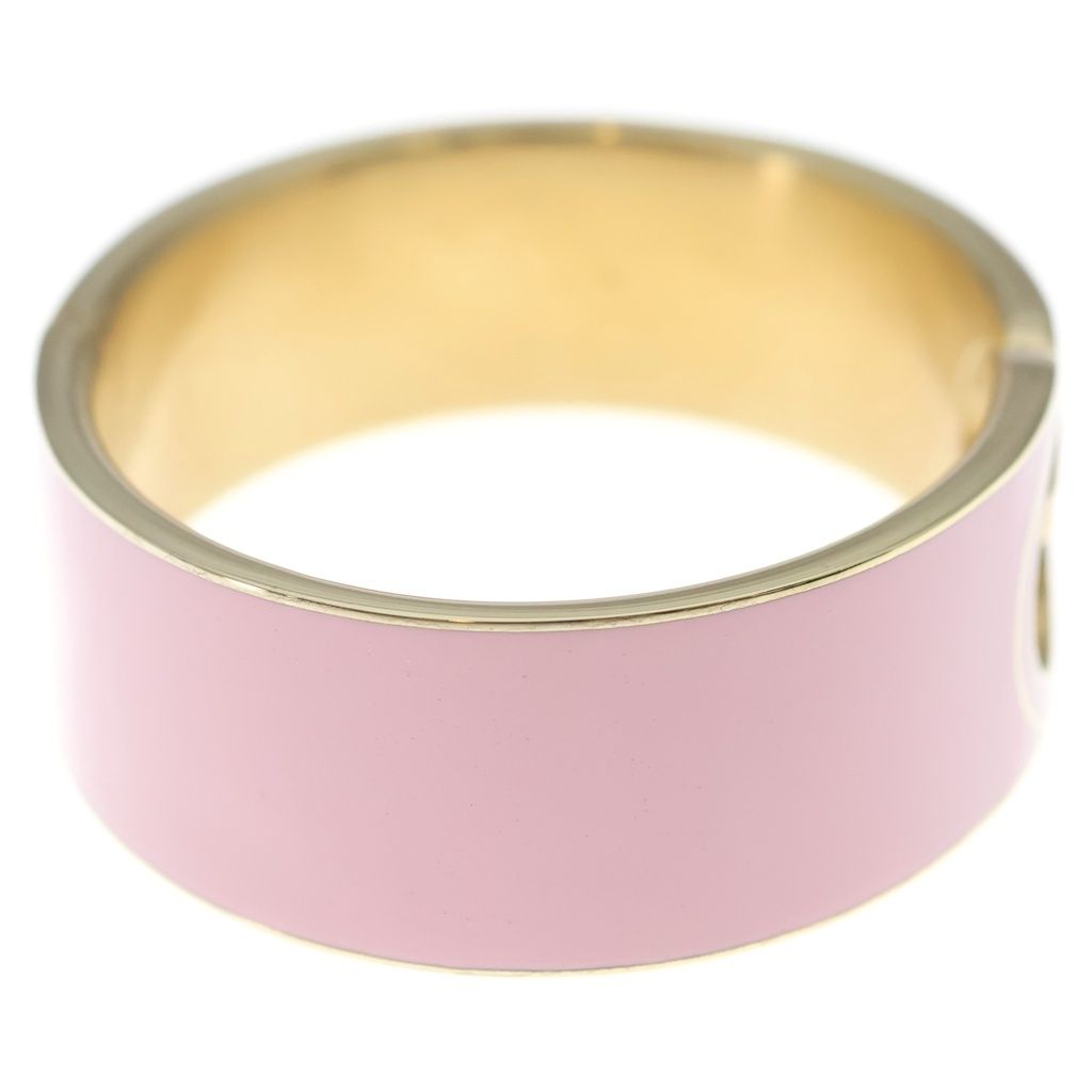 Gucci Interlocking Enamel Bracelet Bangle Pink — view 3