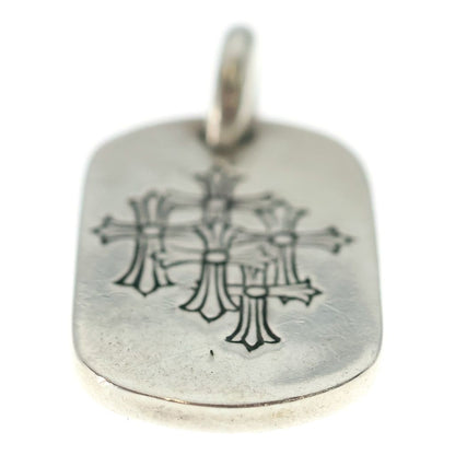 Chrome Hearts Raised Dogtag Dog Tag Charm Silver Pendant — view 5
