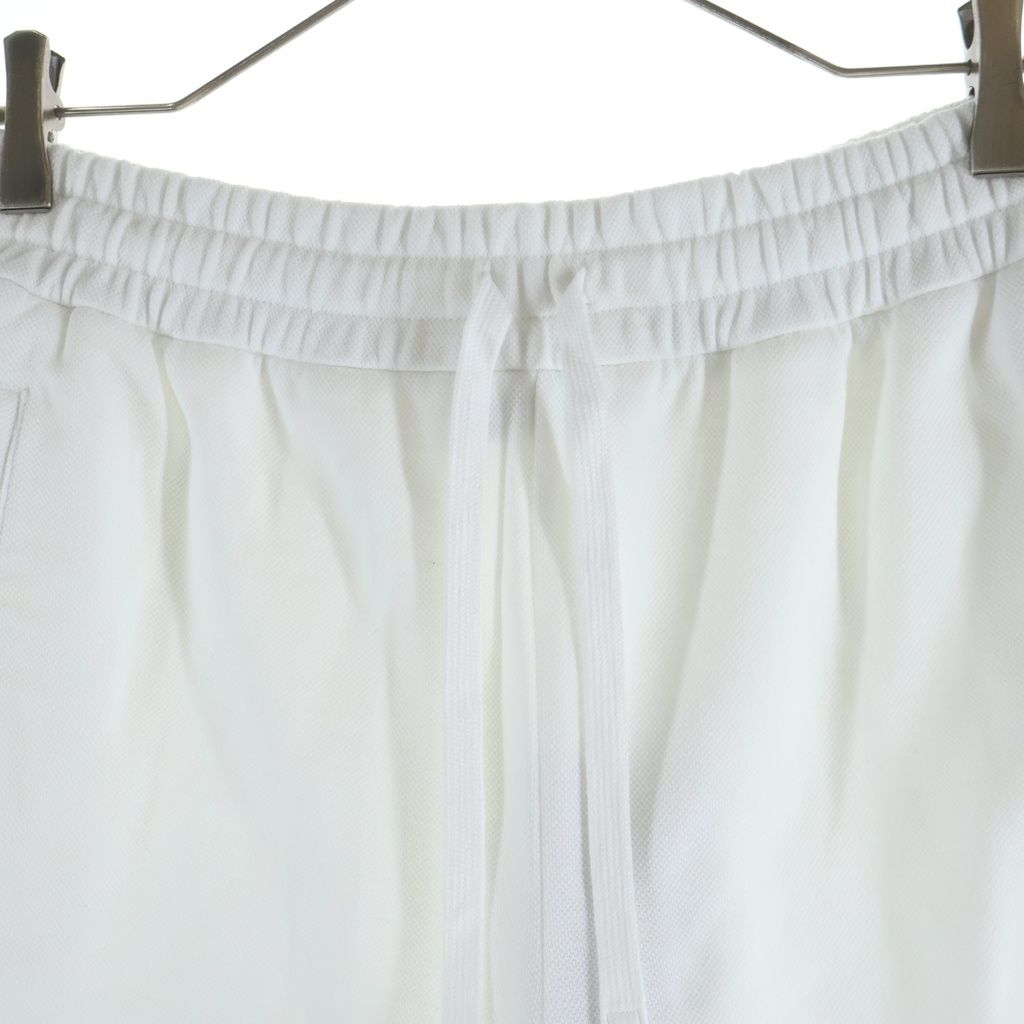 Gucci Logo Embroidery Web Stripe Cotton Jersey Half Shorts White — view 3