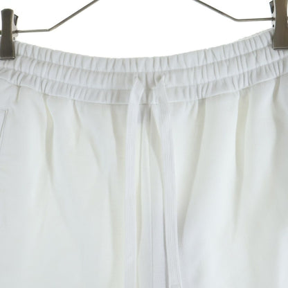 Gucci Logo Embroidery Web Stripe Cotton Jersey Half Shorts White — view 3