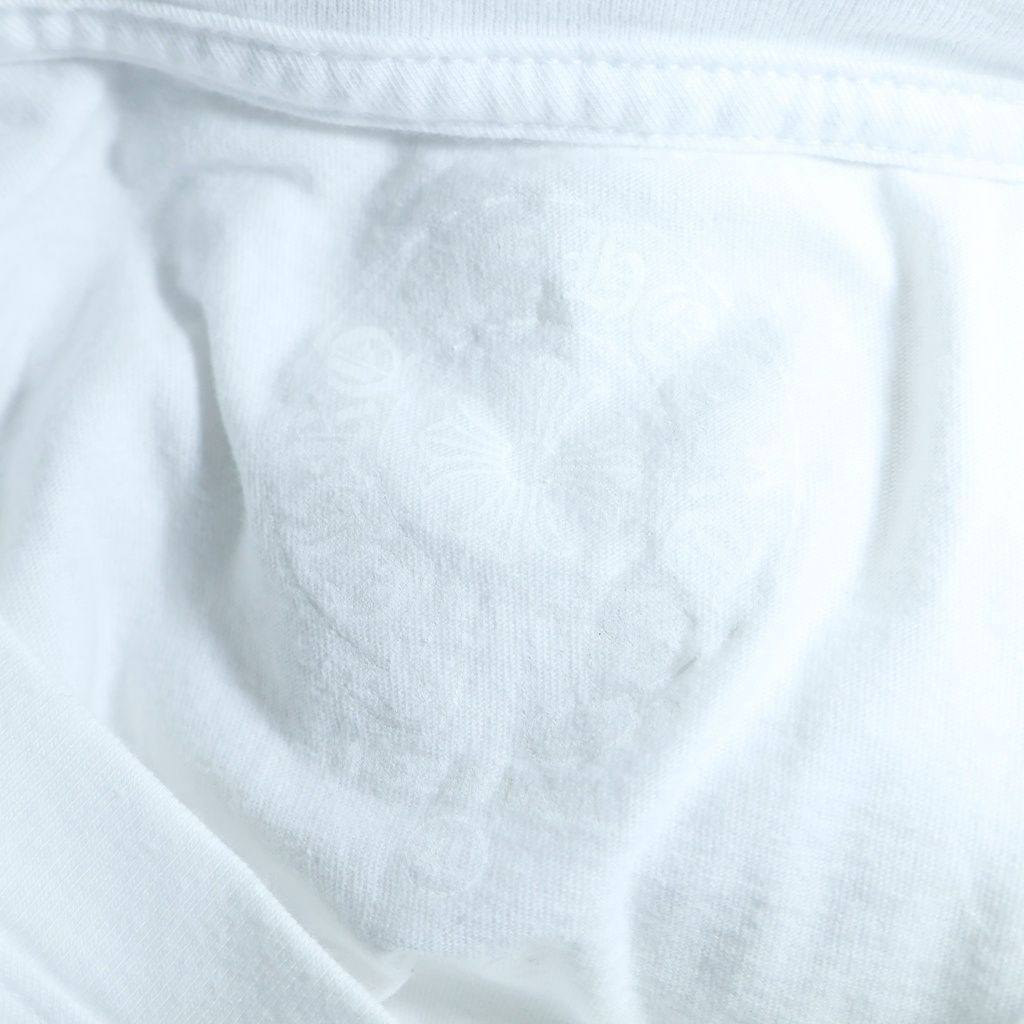 Chrome Hearts Flrl Crs Horseshoe L S Back Horse Sleeve Floral Long T-Shirt White — view 7