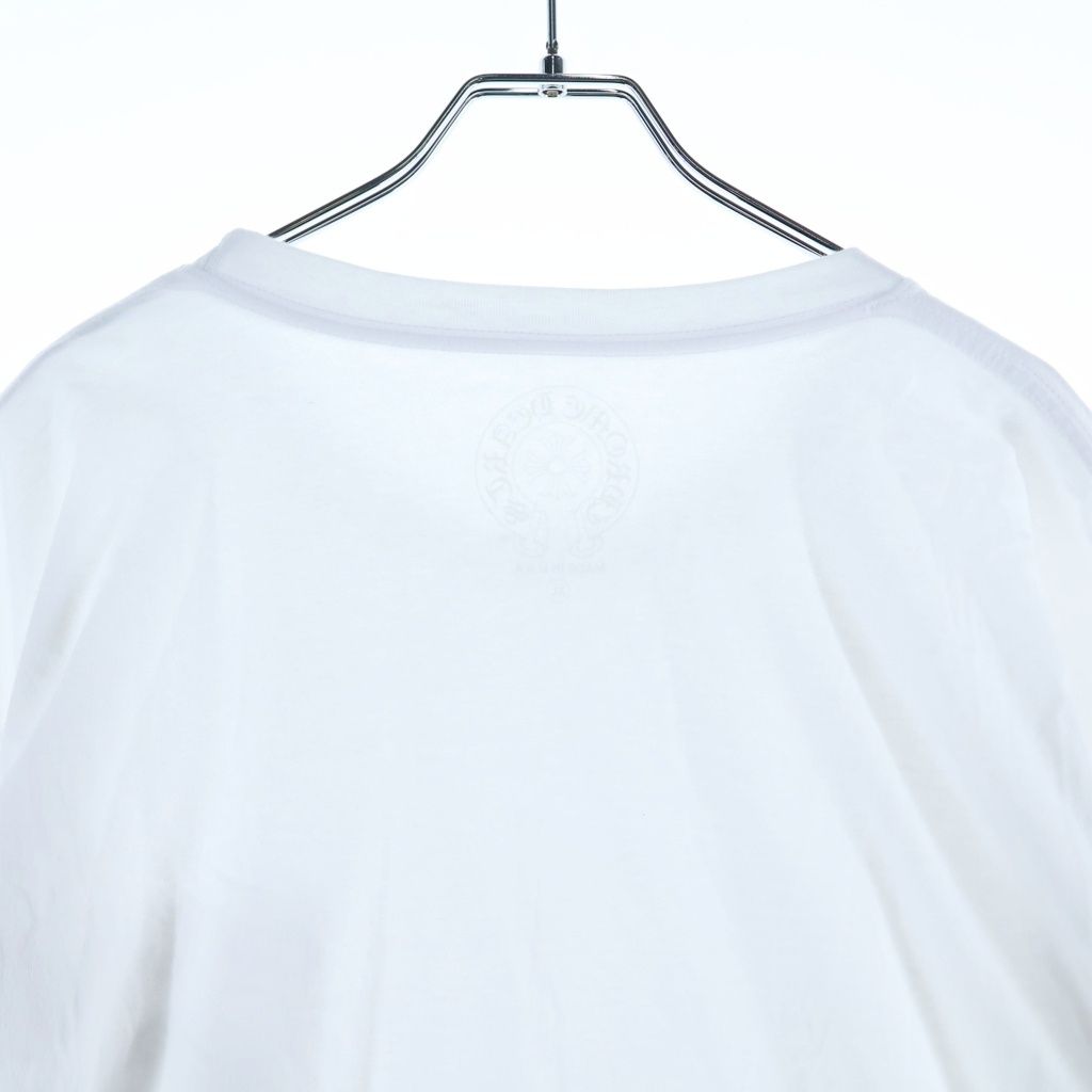 Chrome Hearts Flrl Crs Horseshoe L S Back Horse Sleeve Floral Long T-Shirt White — view 4
