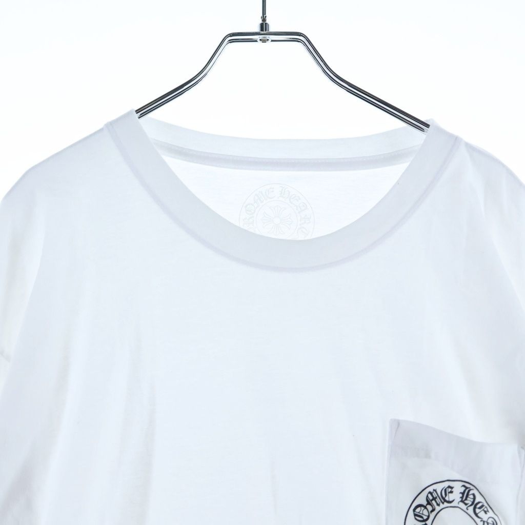 Chrome Hearts Flrl Crs Horseshoe L S Back Horse Sleeve Floral Long T-Shirt White — view 3