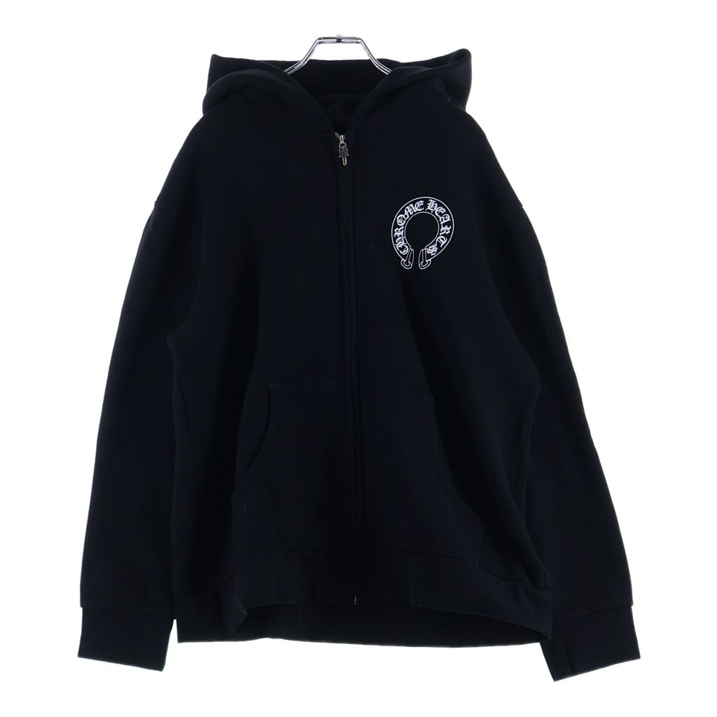 Chrome Hearts Flrl Zip Hoodie Sleeve Floral Zip Up Arch Logo Black — view 2