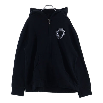 Chrome Hearts Flrl Zip Hoodie Sleeve Floral Zip Up Arch Logo Black — view 2