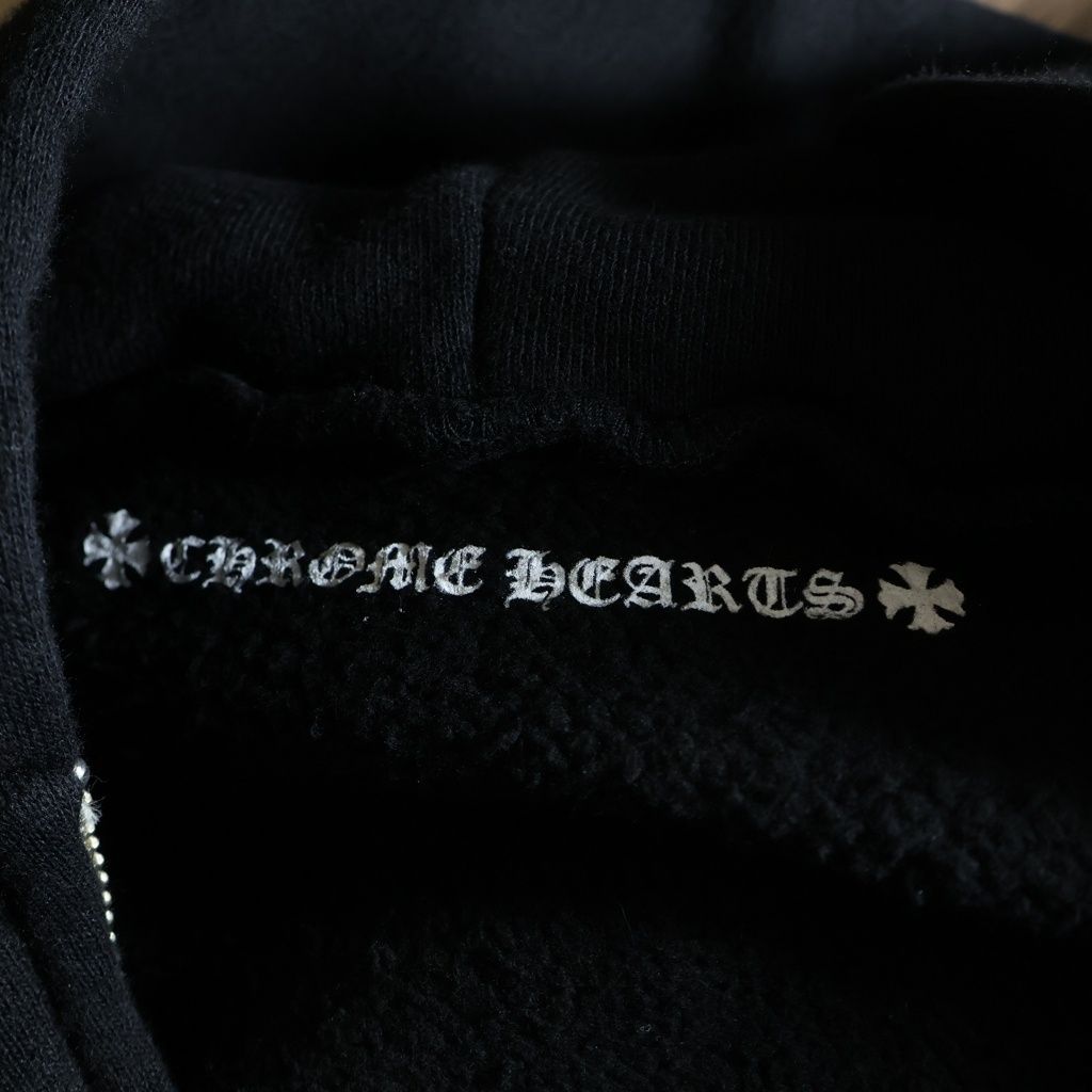 Chrome Hearts Flrl Zip Hoodie Sleeve Floral Zip Up Arch Logo Black — view 7