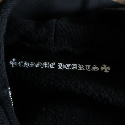 Chrome Hearts Flrl Zip Hoodie Sleeve Floral Zip Up Arch Logo Black — view 7