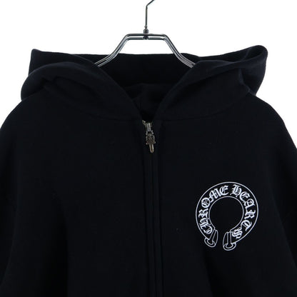 Chrome Hearts Flrl Zip Hoodie Sleeve Floral Zip Up Arch Logo Black — view 3