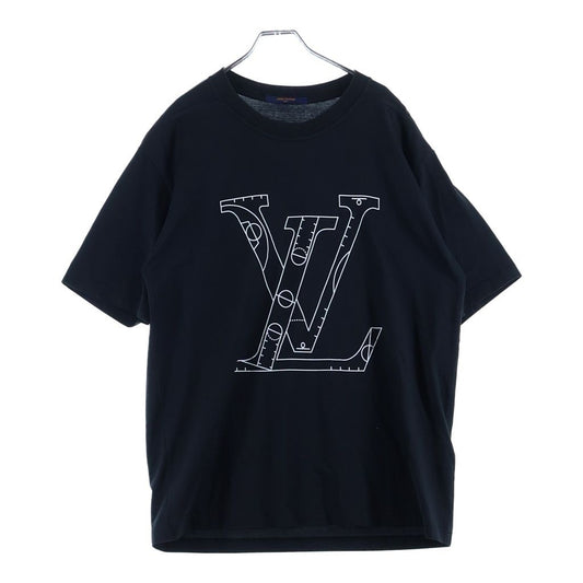Louis Vuitton Nba Printed T-Shirt Logo Print Short Sleeve Black