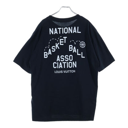 Louis Vuitton Nba Printed T-Shirt Logo Print Short Sleeve Black — view 2