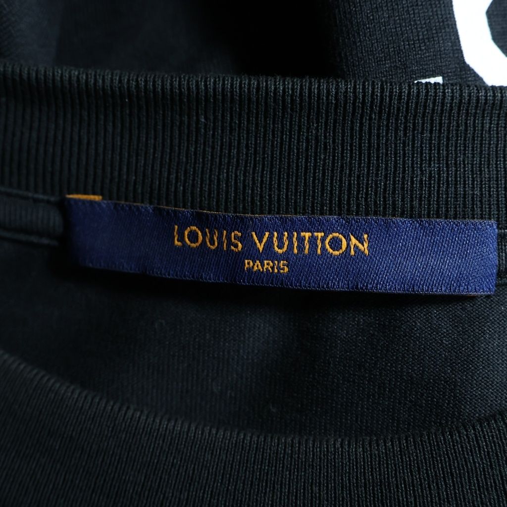Louis Vuitton Nba Printed T-Shirt Logo Print Short Sleeve Black — view 6