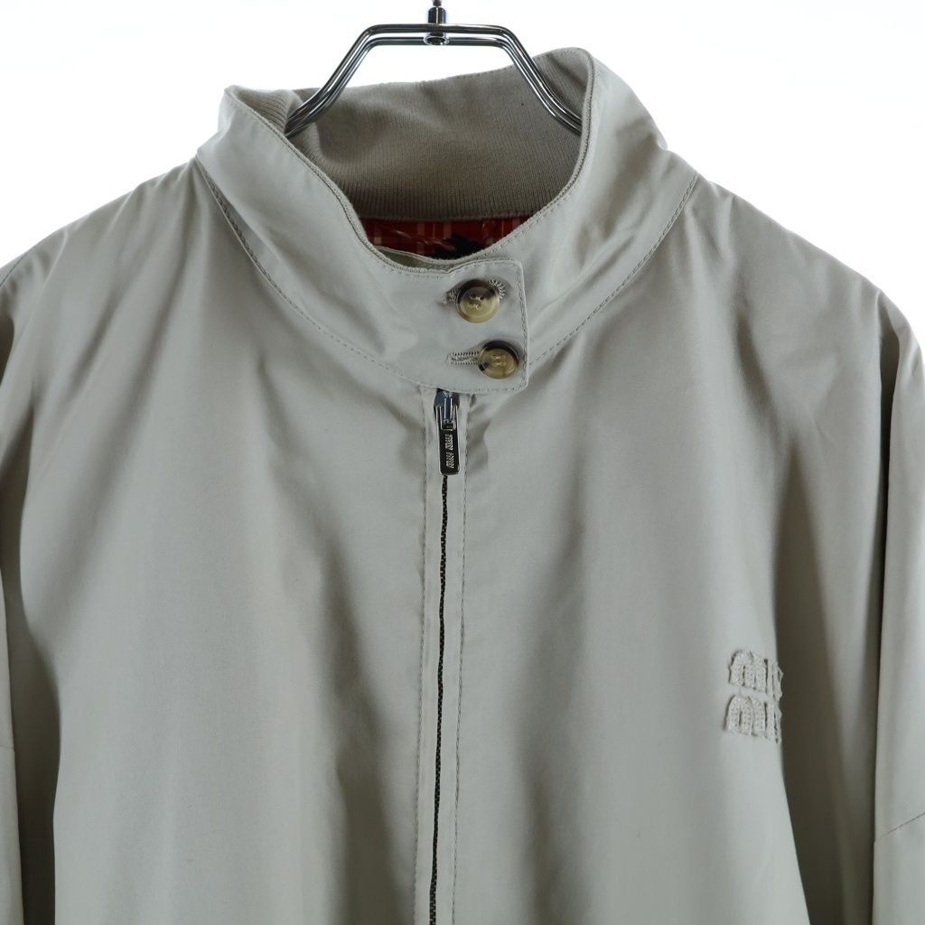 Miu Miu Panama Cotton Jacket Beige — view 3