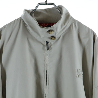 Miu Miu Panama Cotton Jacket Beige — view 3