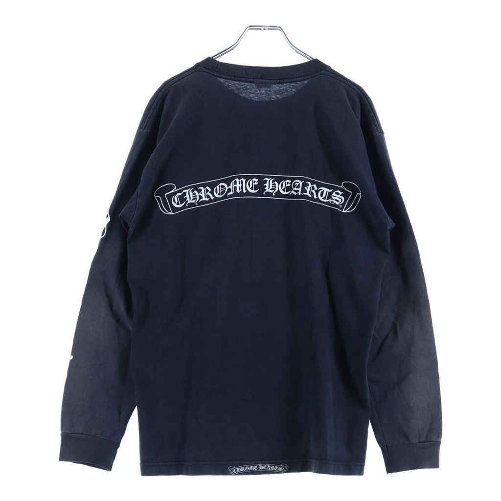 Chrome Hearts Vintage CH L S T-Shirt Scroll Print Long Sleeve T Black