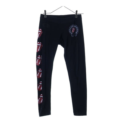 Chrome Hearts Low Ring Stones Lip and Tan Horse Shoe Leggings Pants