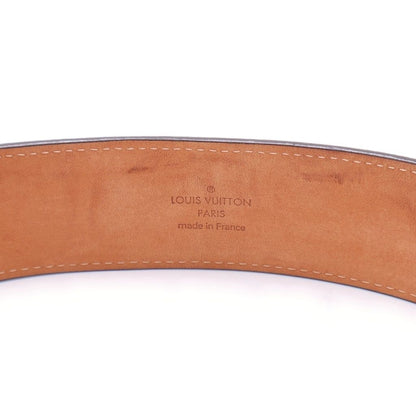 Louis Vuitton Initial Monogram Ceinture Leather Belt Brown Gold — view 5