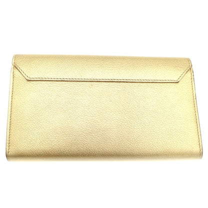 Louis Vuitton Portefeuille Lockme Wallet Card Case Gold Leather Silver — view 2