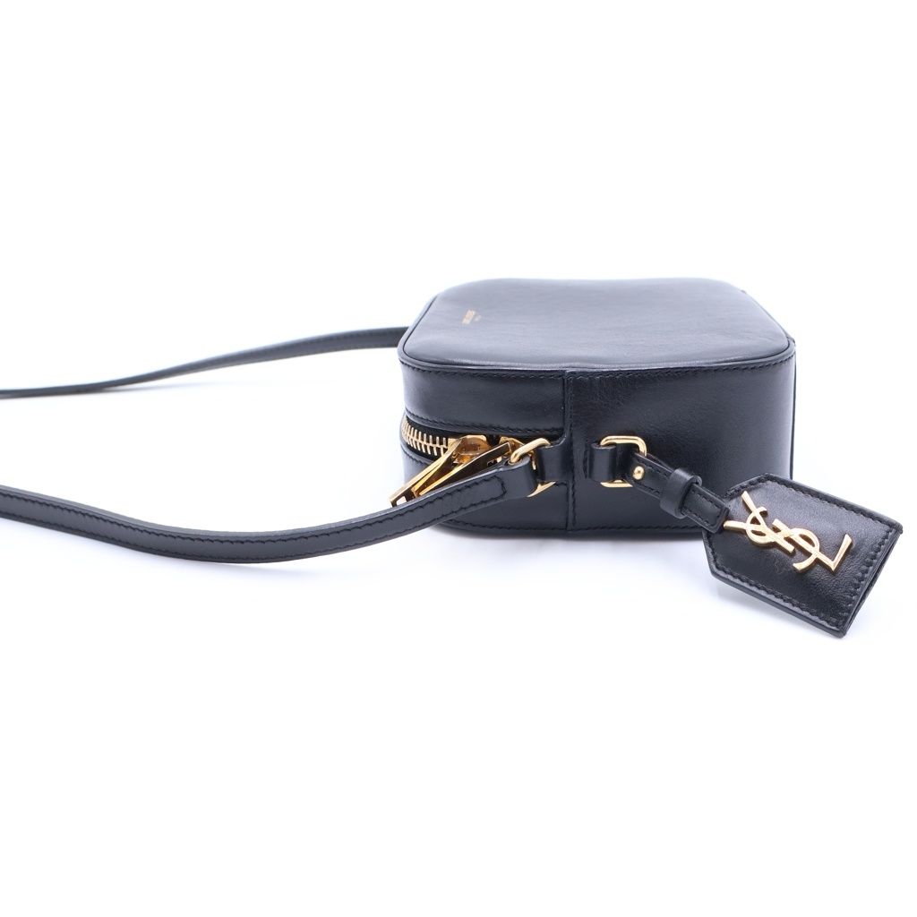Saint Laurent Paris Small Camera Bag Mini Black Leather Gold — view 3
