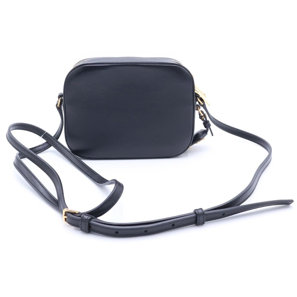 Saint Laurent Paris Small Camera Bag Mini Black Leather Gold — view 2
