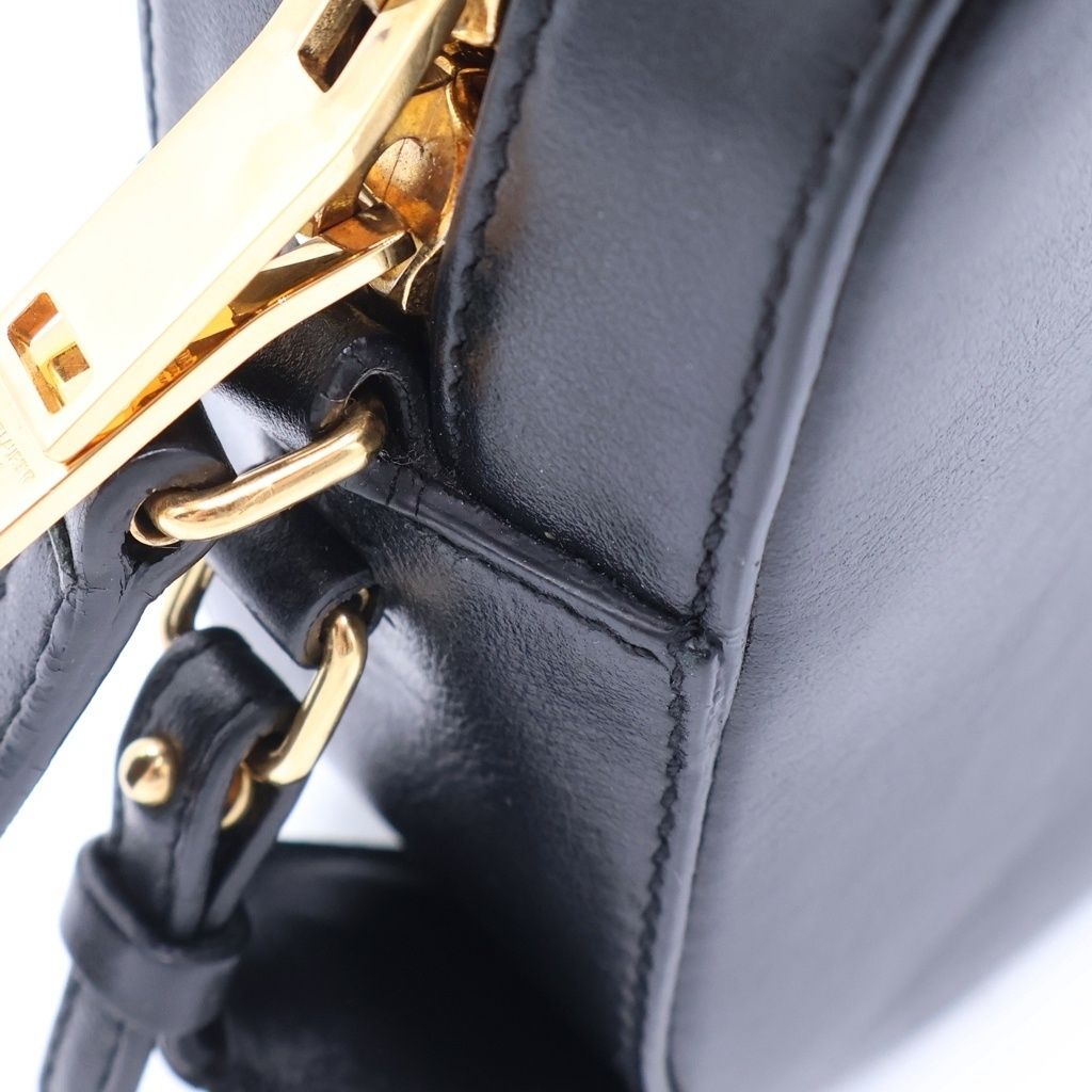 Saint Laurent Paris Small Camera Bag Mini Black Leather Gold — view 6