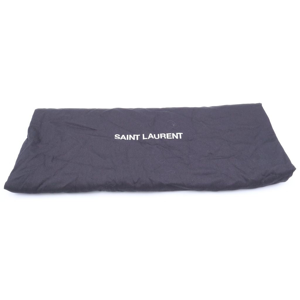 Saint Laurent Paris Cassandra le Sanka Bear Tote Black Leather Gold — view 7