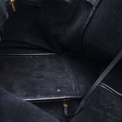 Saint Laurent Paris Cassandra le Sanka Bear Tote Black Leather Gold — view 6