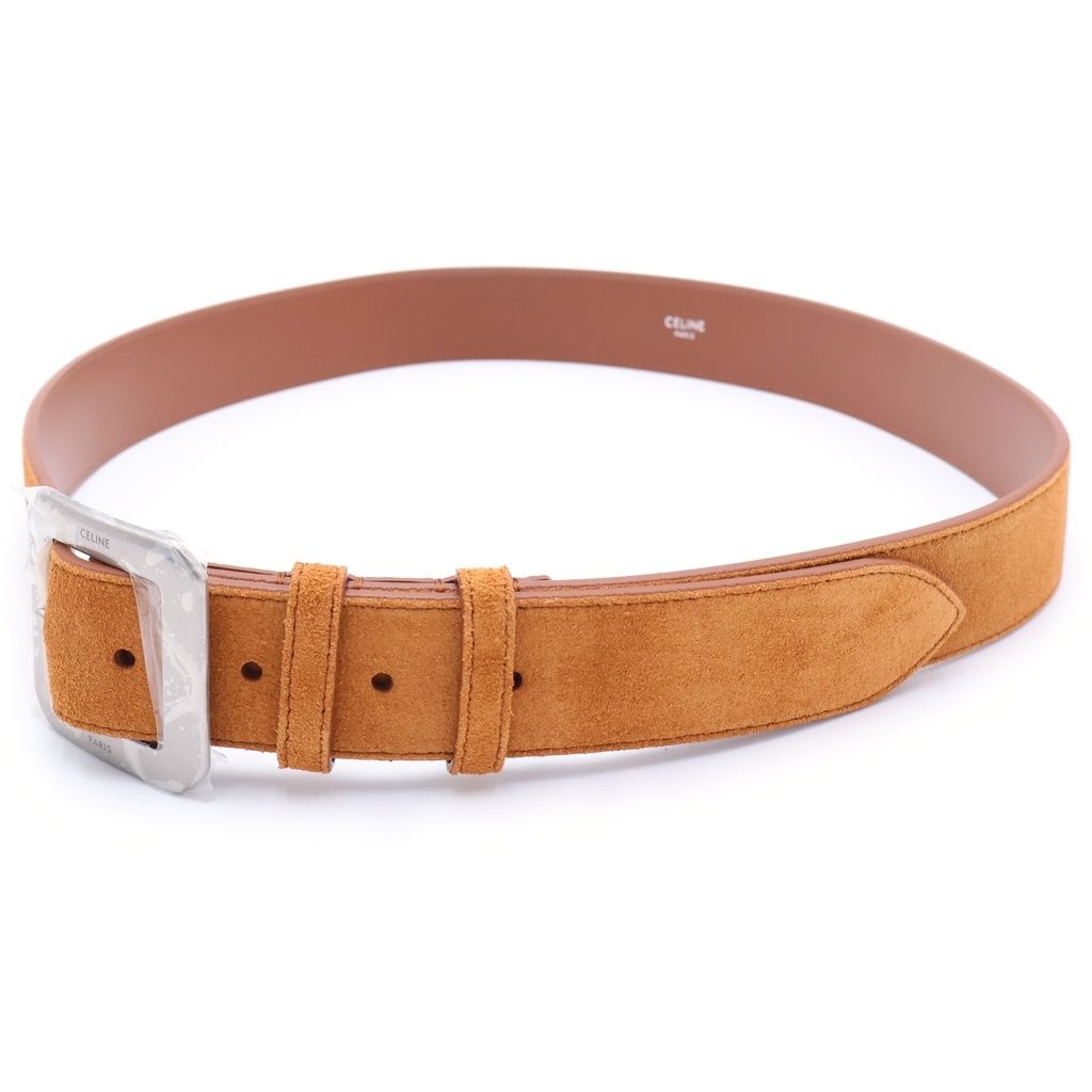 Celine Caskin Suede Logo Belt