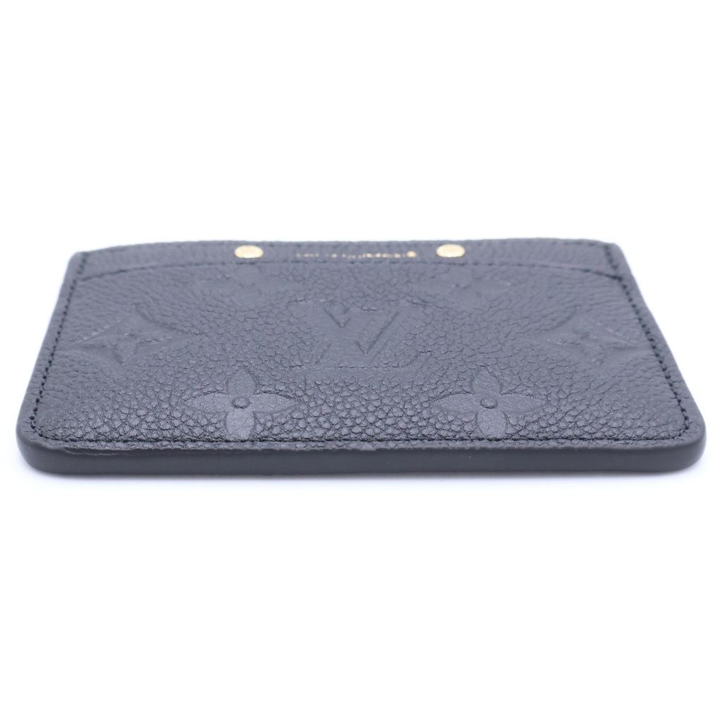 Louis Vuitton Card Holder Sample Monogram Empreinte Leather Pass Case Gold Black — view 5