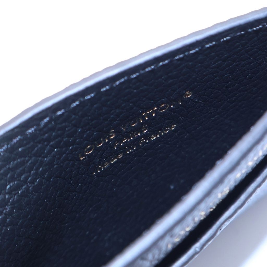 Louis Vuitton Card Holder Sample Monogram Empreinte Leather Pass Case Gold Black — view 4