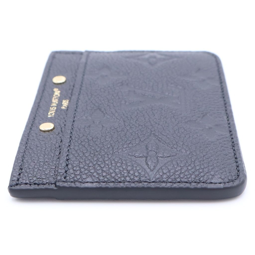 Louis Vuitton Card Holder Sample Monogram Empreinte Leather Pass Case Gold Black — view 3
