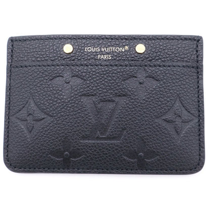 Louis Vuitton Card Holder Sample Monogram Empreinte Leather Pass Case Gold Black