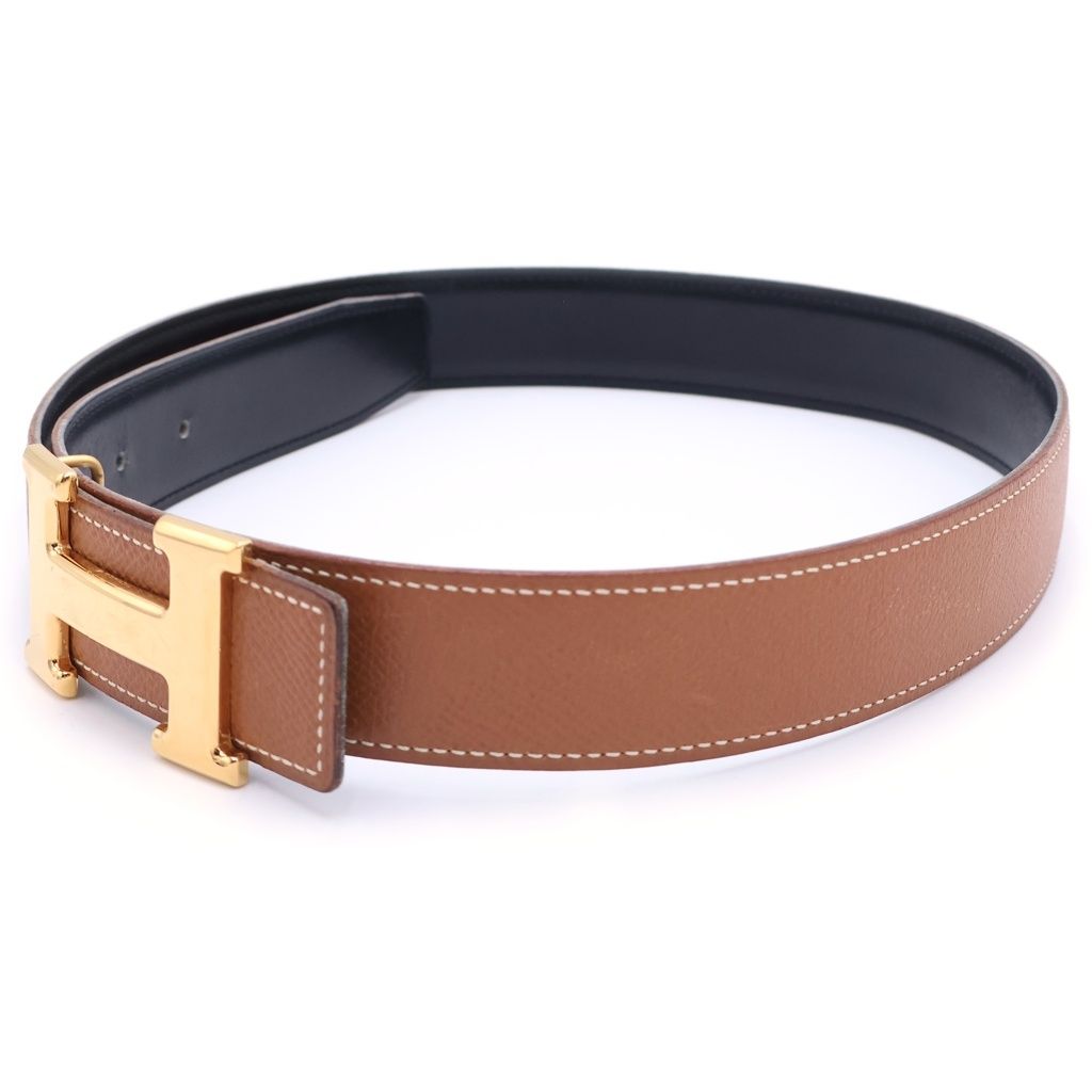 Hermes Constance Belt Reversible Gold Black Brown — view 4