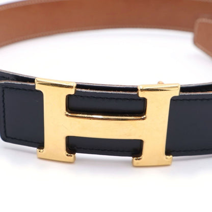 Hermes Constance Belt Reversible Gold Black Brown — view 5