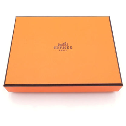 Hermes Bearn Compact Leather Wallet Bifold Gold Black — view 6
