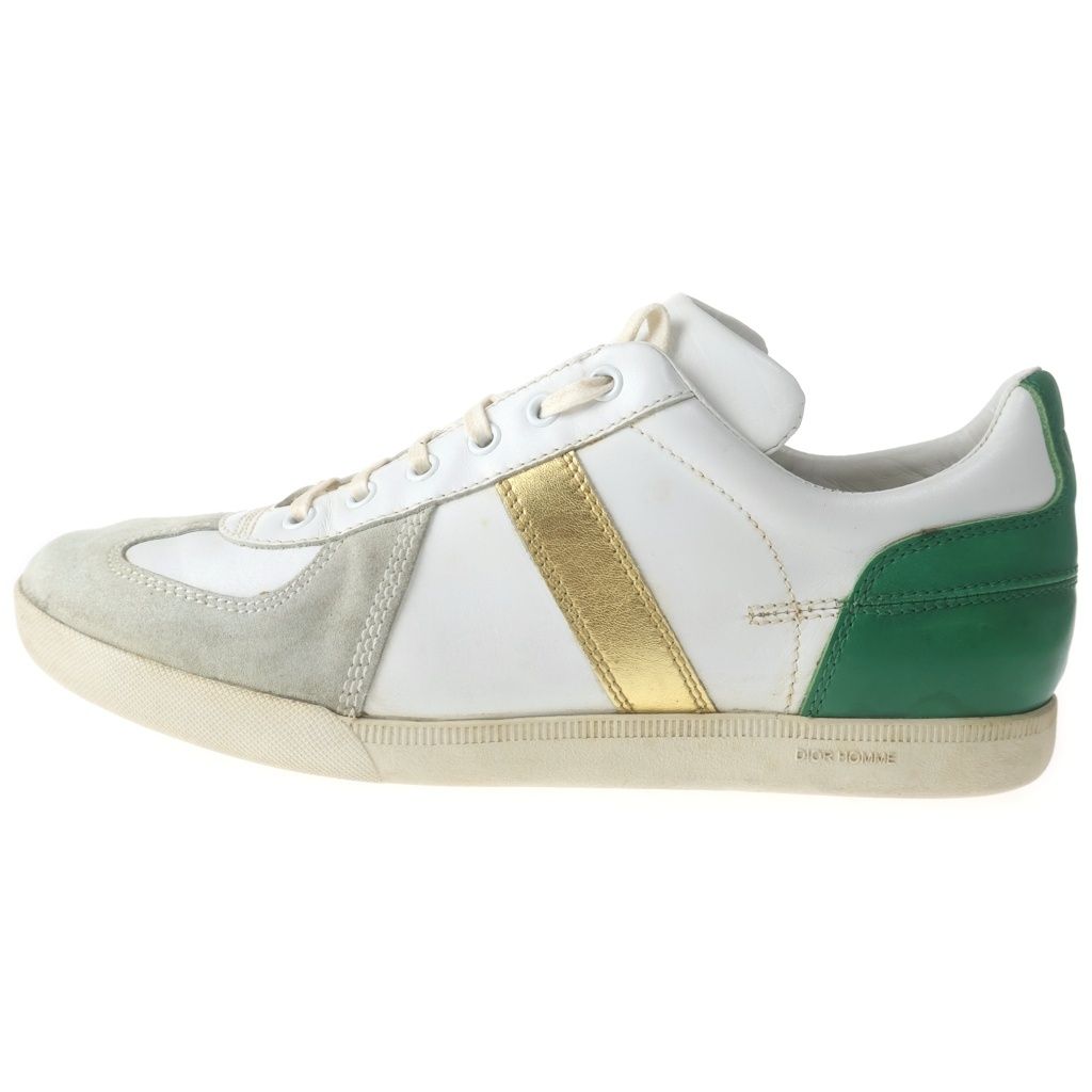Dior Homme German Army Trainer Sneaks Low Cut Sneakers White