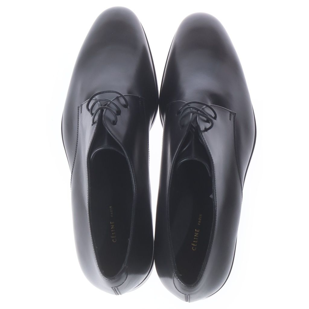 Celine Low Cut Leather Dress Shoes Black — view 4