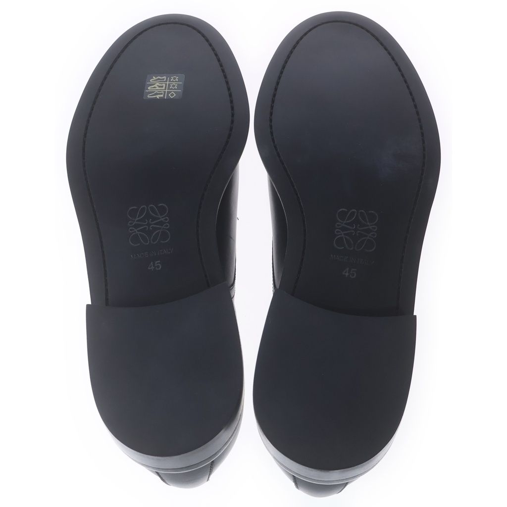 Loewe Plain Toe Leather Shoes Black — view 5
