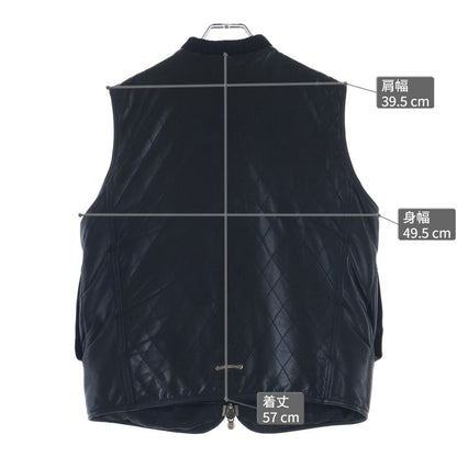 Chrome Hearts Papa Vest Cross Patch Leather — view 9