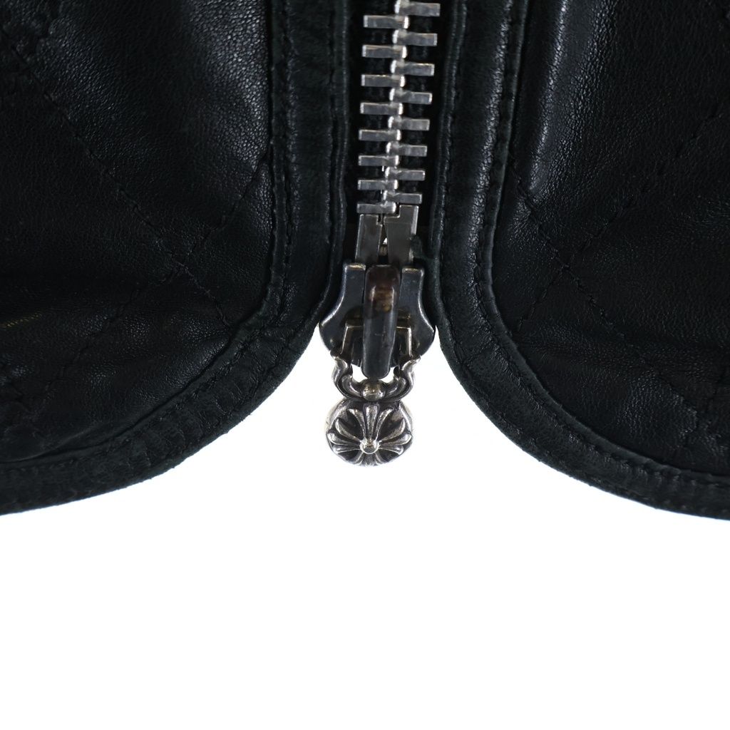 Chrome Hearts Papa Vest Cross Patch Leather — view 6