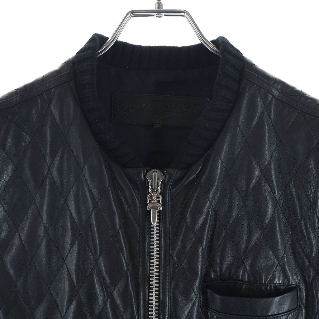Chrome Hearts Papa Vest Cross Patch Leather — view 3